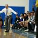 Pioneer Head Coach Rex Stanczyk argues in the game against Ypsilanti on Monday March 4. Daniel Brenner I AnnArbor.com